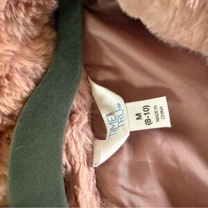 Time and Tru Women's Faux Fur Jacket - Pink